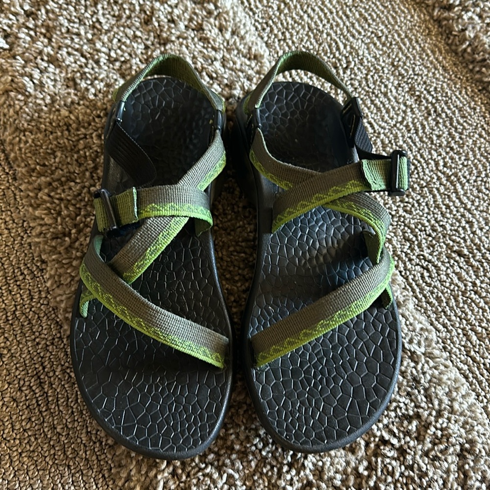 Chaco sandals, gray and green, excellent shape, size 9